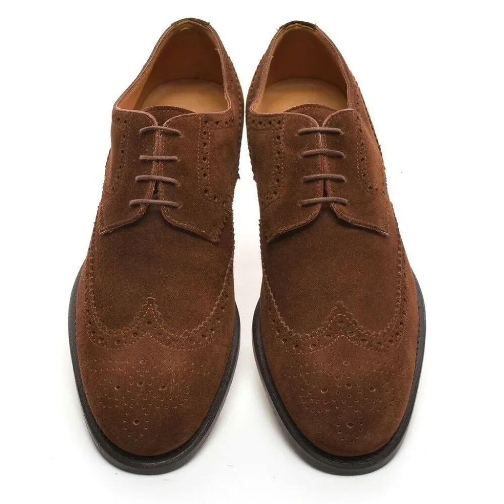 Men Campanile 9424 Suede Brogue Derby Oxfords Men UK 8